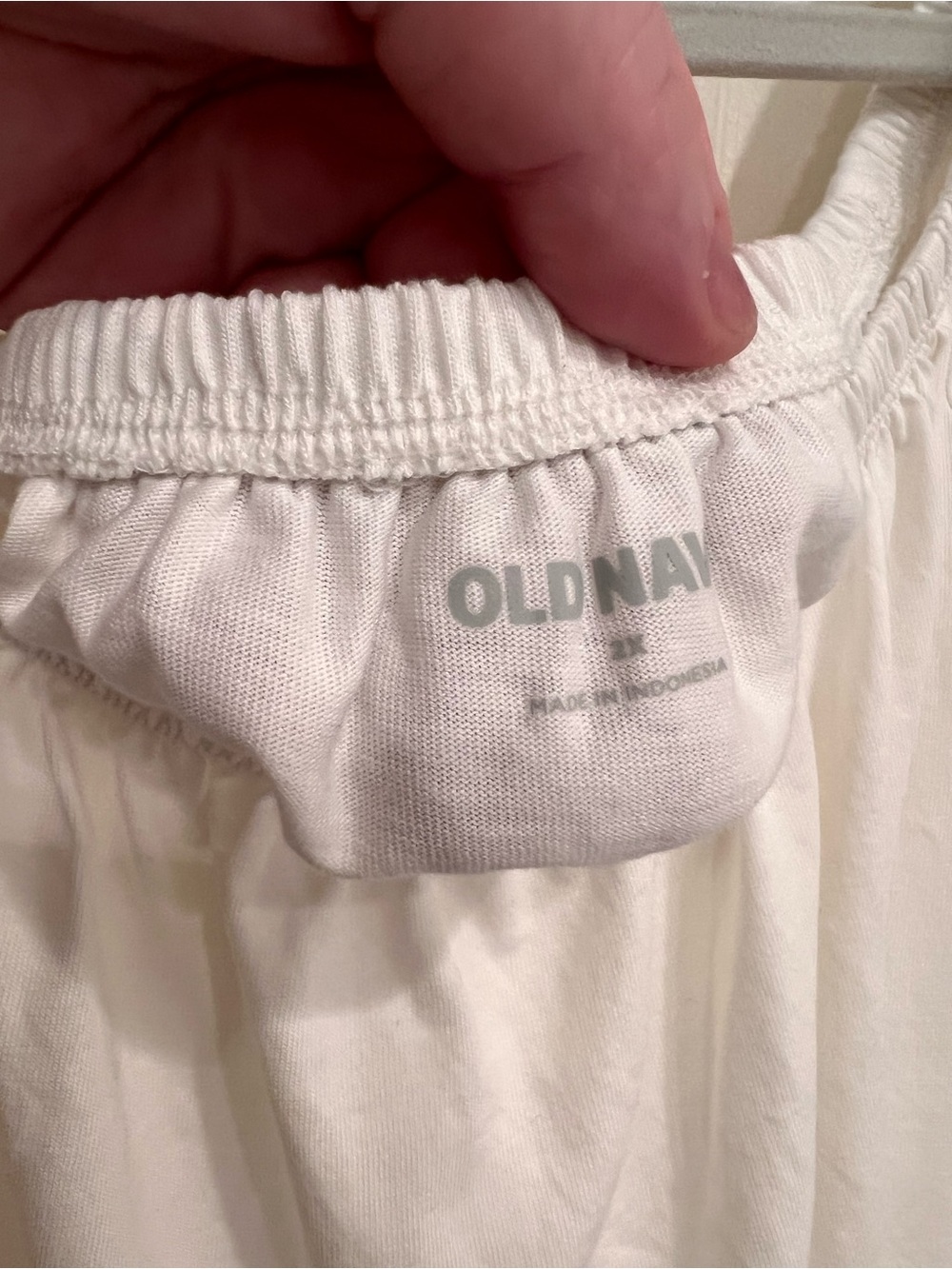 Old Navy 2X cream Crop Top Blouse - Picture 2 of 8